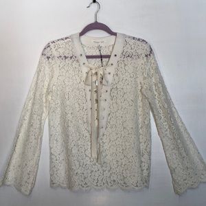 Endless Rose Lace Lace-up Top